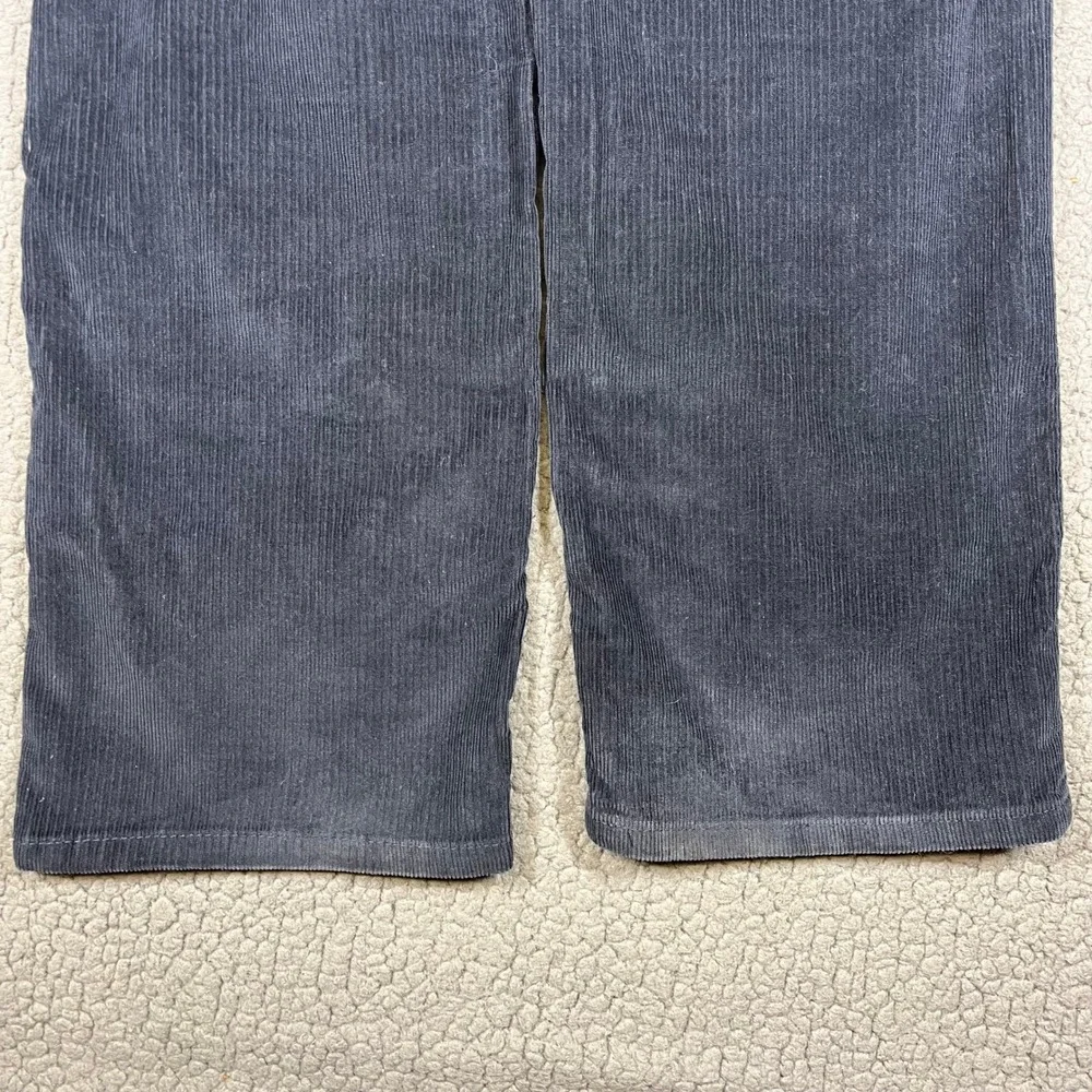 Levis 514 Straight Fit Corduroy Pants Mens 33x32 Navy Blue Stretch 00514-0729